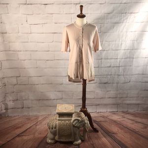 Lacoste Henley Peplum Blouse